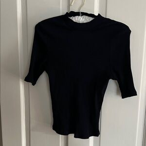 Boden Elegant Black Short Sleeve Top